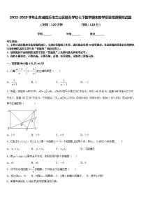 2022-2023学年山东省临沂市兰山区部分学校七下数学期末教学质量检测模拟试题含答案