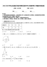 2022-2023学年山东省临沂市临沭县第五初级中学七年级数学第二学期期末检测试题含答案