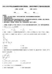 2022-2023学年山东省威海市文登区文登实验、三里河中学数学七下期末综合测试试题含答案