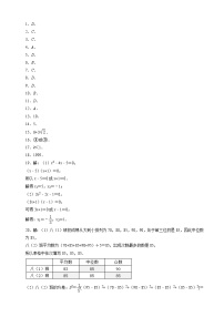 数学（人教版） - 2023年新九年级开学摸底考试卷