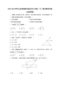 2022-2023学年山东省淄博市桓台县七年级（下）期末数学试卷（五四学制）（含解析）