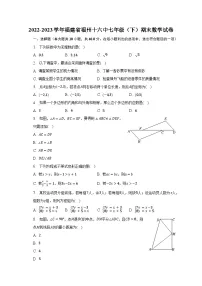 2022-2023学年福建省福州十六中七年级（下）期末数学试卷（含解析）