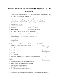 2022-2023学年河北省石家庄市裕华区瀚林学校七年级（下）期中数学试卷（含解析）