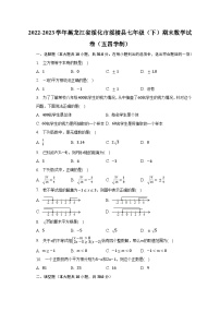 2022-2023学年黑龙江省绥化市绥棱县七年级（下）期末数学试卷（五四学制）（含解析）