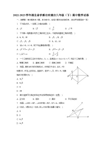 2022-2023学年湖北省孝感市应城市八年级（下）期中数学试卷（含解析）