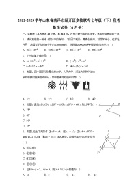 2022-2023学年山东省菏泽市经开区多校联考七年级（下）段考数学试卷（6月份）（含解析）