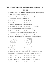 +安徽省六安市金安区皋城中学2022-2023学年八年级下学期期中数学试卷+