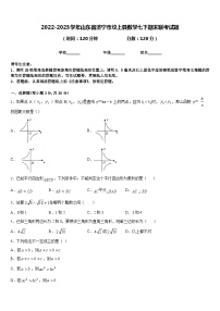 2022-2023学年山东省济宁市坟上县数学七下期末联考试题含答案