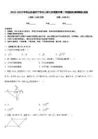 2022-2023学年山东省济宁市汶上县七年级数学第二学期期末调研模拟试题含答案