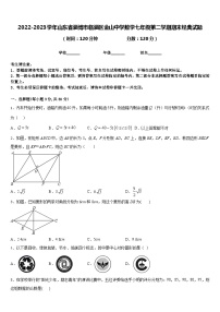 2022-2023学年山东省淄博市临淄区金山中学数学七年级第二学期期末经典试题含答案