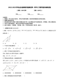 2022-2023学年山东省淄博市临淄区第一中学七下数学期末调研试题含答案