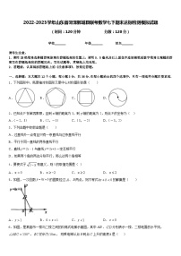 2022-2023学年山东省菏泽鄄城县联考数学七下期末达标检测模拟试题含答案