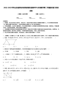 2022-2023学年山东省青岛市新海岸新区信阳中学七年级数学第二学期期末复习检测试题含答案