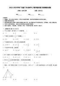 2022-2023学年广东省广外大附中七下数学期末复习检测模拟试题含答案