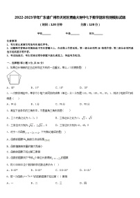 2022-2023学年广东省广州市天河区暨南大附中七下数学期末检测模拟试题含答案