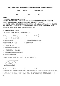 2022-2023学年广东省惠州光正实验七年级数学第二学期期末统考试题含答案