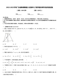 2022-2023学年广东省惠州惠阳区六校联考七下数学期末教学质量检测试题含答案