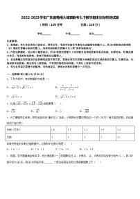 2022-2023学年广东省梅州大埔县联考七下数学期末达标检测试题含答案