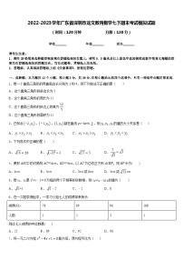 2022-2023学年广东省深圳市龙文教育数学七下期末考试模拟试题含答案