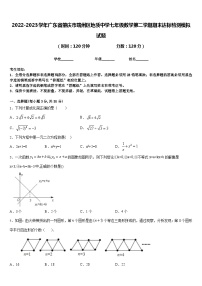 2022-2023学年广东省肇庆市端州区地质中学七年级数学第二学期期末达标检测模拟试题含答案