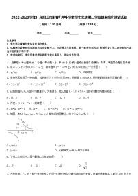 2022-2023学年广东阳江市阳春八甲中学数学七年级第二学期期末综合测试试题含答案