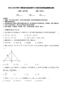 2022-2023学年广西贵港市港北区数学七下期末质量跟踪监视模拟试题含答案