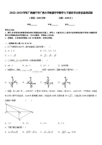 2022-2023学年广西南宁市广西大学附属中学数学七下期末学业质量监测试题含答案