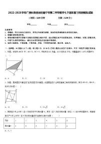 2022-2023学年广西壮族自治区南宁市第二中学数学七下期末复习检测模拟试题含答案