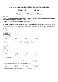 2022-2023学年广西梧州市岑溪市七下数学期末学业质量监测试题含答案