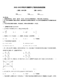 2022-2023学年庐江县数学七下期末达标测试试题含答案