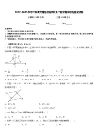 2022-2023学年江苏淮安曙光双语学校七下数学期末综合测试试题含答案