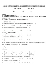 2022-2023学年江苏省南京市溧水区五校数学七年级第二学期期末质量检测模拟试题含答案