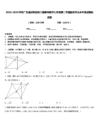 2022-2023学年广东省深圳实验三部联考数学七年级第二学期期末学业水平测试模拟试题含答案