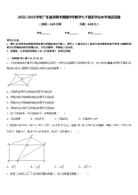 2022-2023学年广东省深圳市翠园中学数学七下期末学业水平测试试题含答案