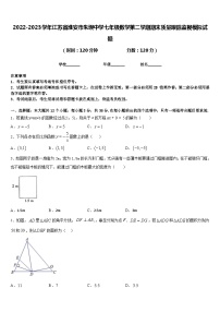 2022-2023学年江苏省淮安市朱坝中学七年级数学第二学期期末质量跟踪监视模拟试题含答案