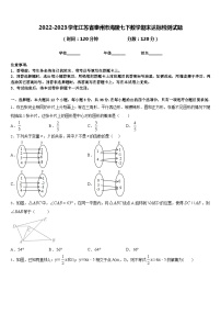 2022-2023学年江苏省泰州市海陵七下数学期末达标检测试题含答案