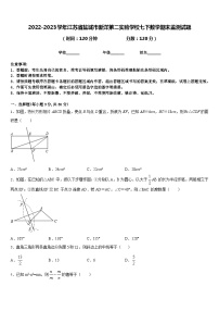 2022-2023学年江苏省盐城市新洋第二实验学校七下数学期末监测试题含答案