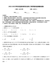 2022-2023学年河北省沧州市东光县七下数学期末监测模拟试题含答案