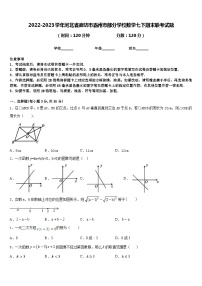 2022-2023学年河北省廊坊市霸州市部分学校数学七下期末联考试题含答案