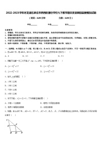 2022-2023学年河北省石家庄市桥西区部分学校七下数学期末质量跟踪监视模拟试题含答案