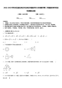 2022-2023学年河北省石家庄市石家庄外国语学校七年级数学第二学期期末教学质量检测模拟试题含答案