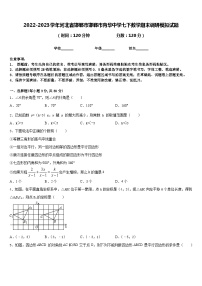 2022-2023学年河北省邯郸市邯郸市育华中学七下数学期末调研模拟试题含答案