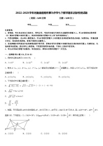 2022-2023学年河南省信阳市第九中学七下数学期末达标检测试题含答案