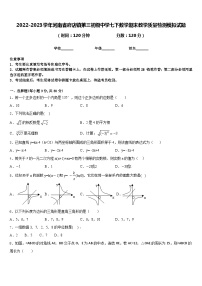 2022-2023学年河南省府店镇第三初级中学七下数学期末教学质量检测模拟试题含答案