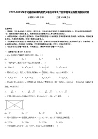 2022-2023学年河南省柘城县张桥乡联合中学七下数学期末达标检测模拟试题含答案