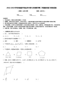 2022-2023学年河南省平顶山市叶县七年级数学第二学期期末复习检测试题含答案