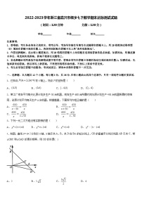 2022-2023学年浙江省嘉兴市桐乡七下数学期末达标测试试题含答案