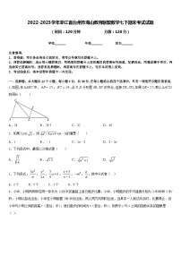 2022-2023学年浙江省台州市海山教育联盟数学七下期末考试试题含答案