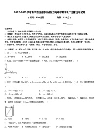 2022-2023学年浙江省杭州市萧山区万向中学数学七下期末统考试题含答案