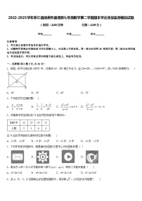 2022-2023学年浙江省湖州市德清县七年级数学第二学期期末学业质量监测模拟试题含答案